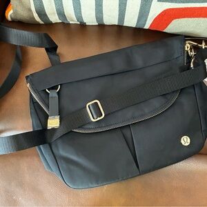 Lululemon Athletica Sleek Black Crossbody Bag
